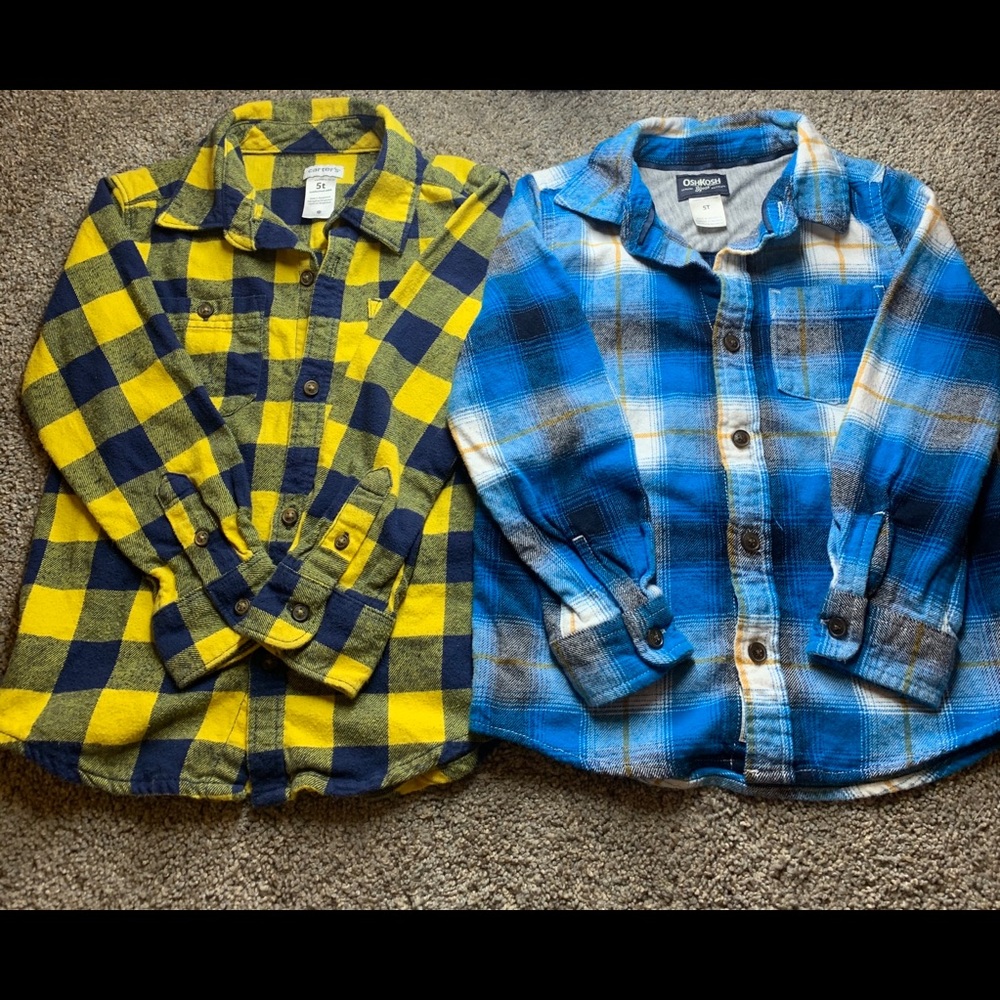 Carter’s Flannel Button Up Shirts